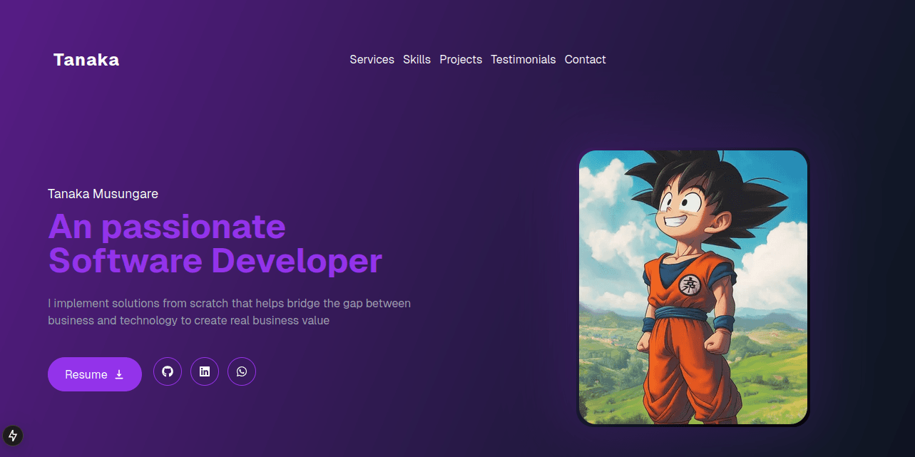 Portfolio Website preview